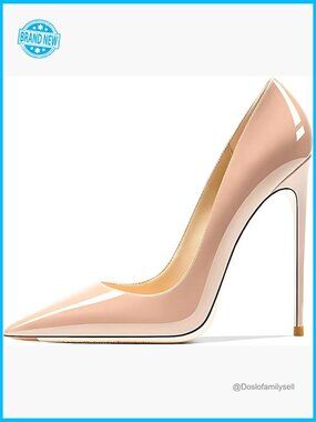 Pointed Toe Stiletto Heels Elegant Wedding Party Pumps Patent Leather